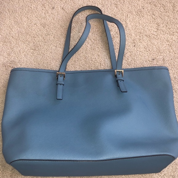 Michael Kors Light Blue Medium Jet Set Tote - Picture 2 of 7